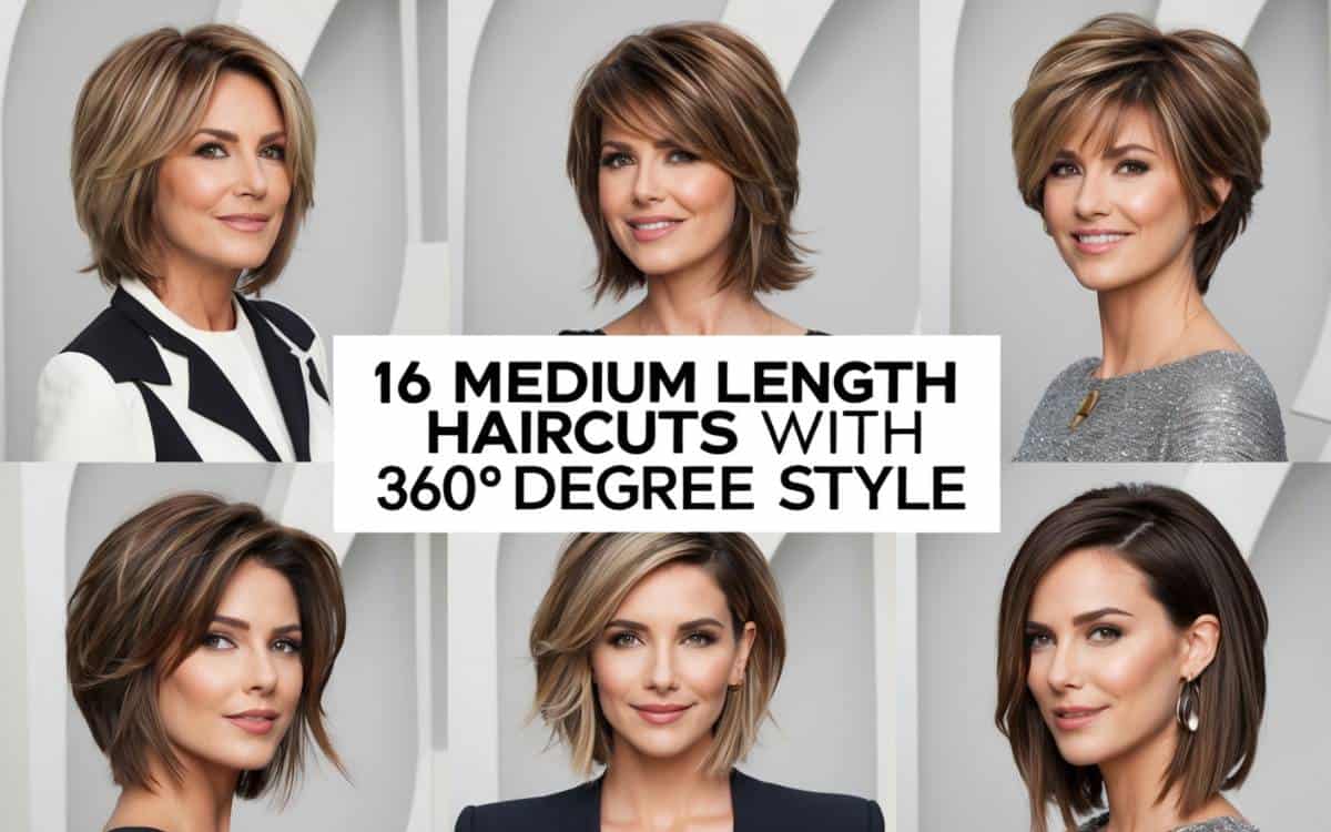 16 Medium Length Haircuts With 360 Degree Style