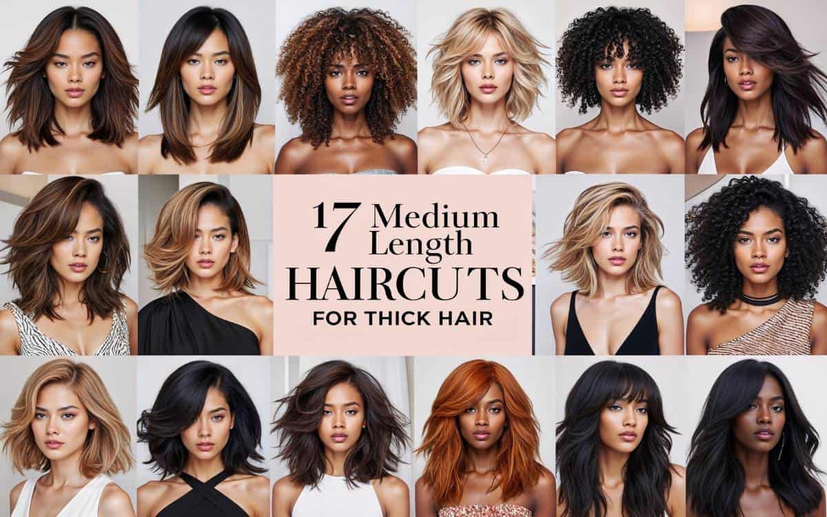 17 Medium Length Haircuts For Thick Hair