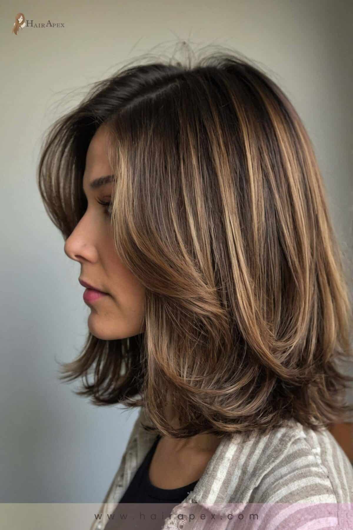 3 Layer Haircut Medium Length 34