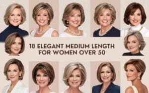 18 Elegant Medium Length Haircuts For Women Over 50