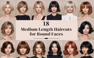 18 Medium Length Haircuts For Round Faces