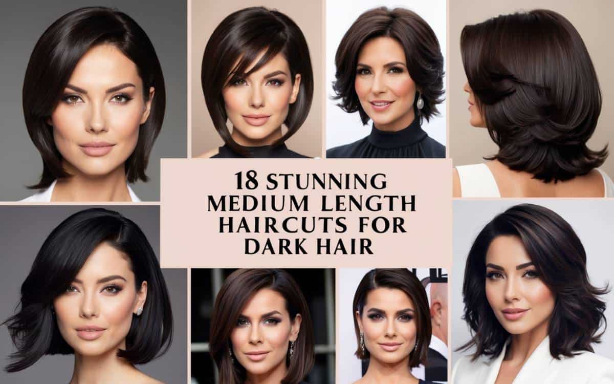 18 Stunning Medium Length Haircuts For Dark Hair