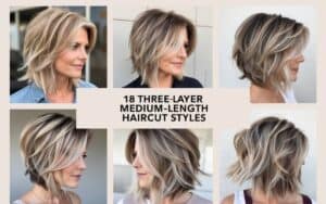 18 Three Layer Medium Length Haircut Styles