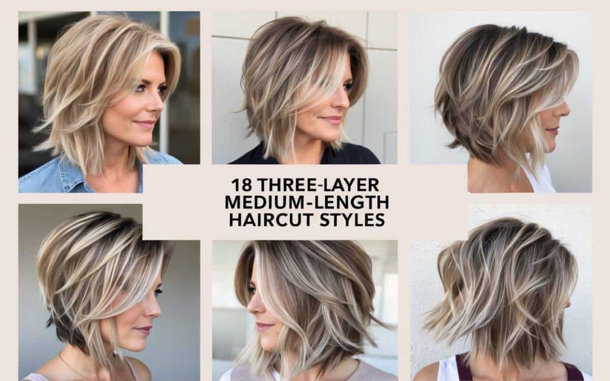 18 Three Layer Medium Length Haircut Styles