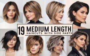 19 Medium Length Haircuts With Side Parts