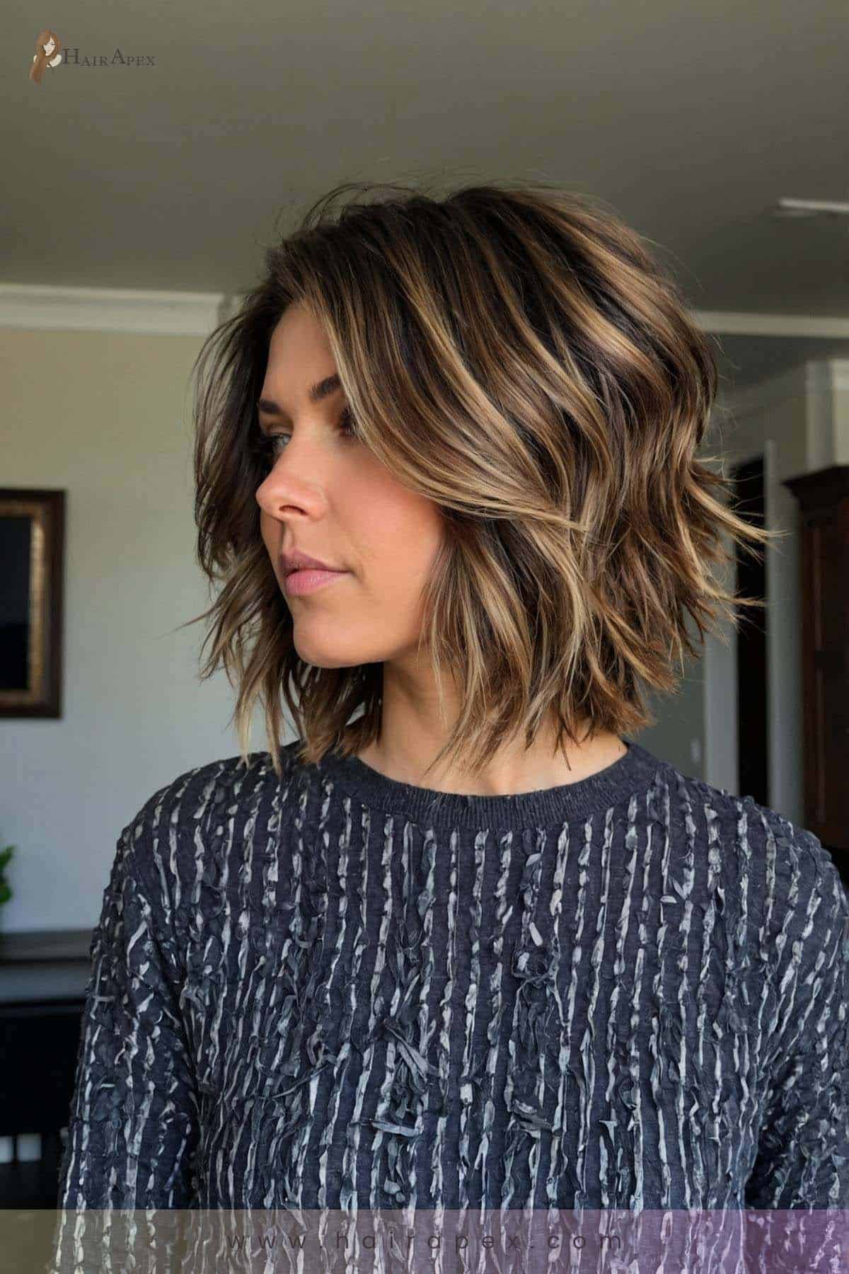 medium length haircut edgy 37