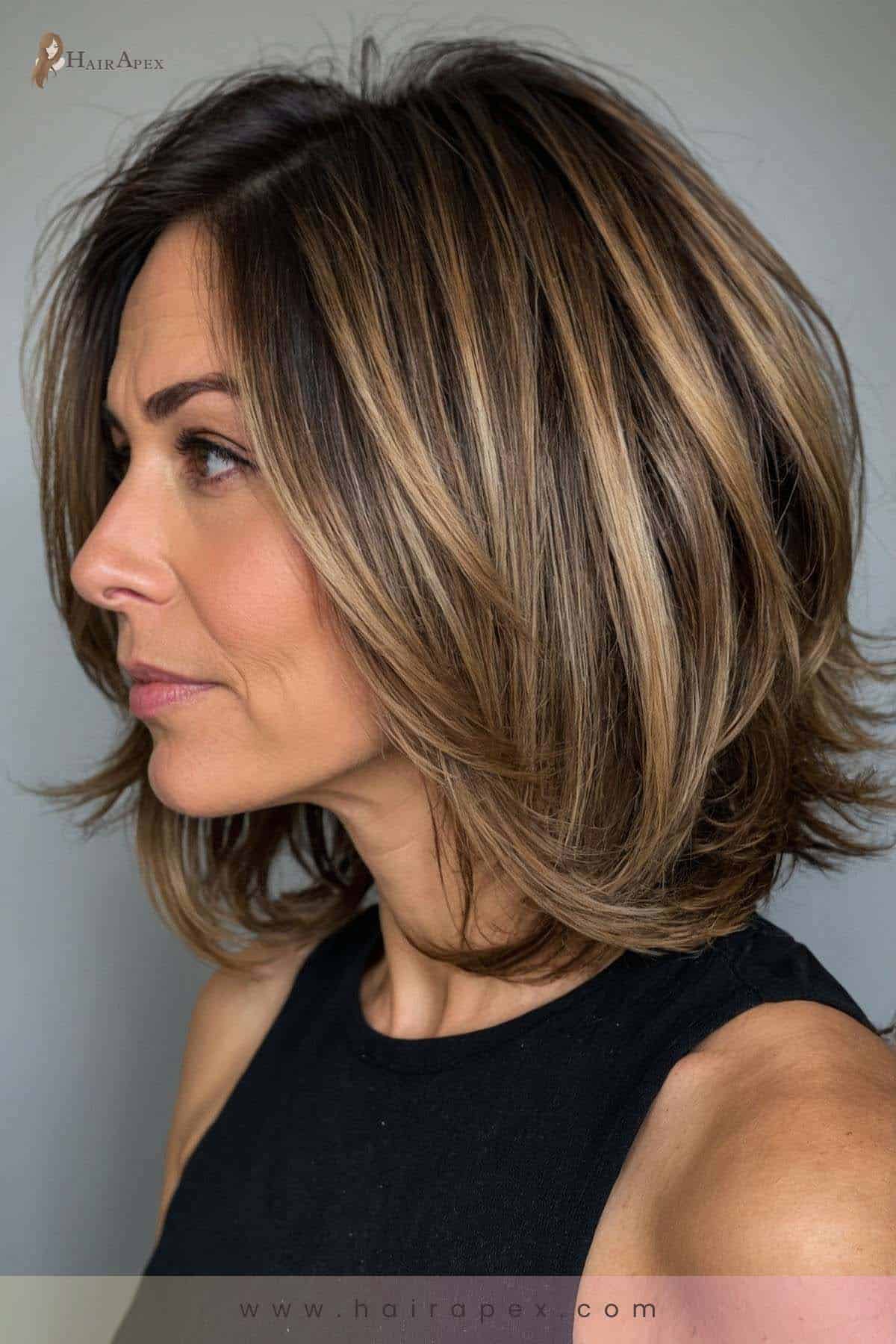 Medium Length Haircut 40 Year Old Woman 37