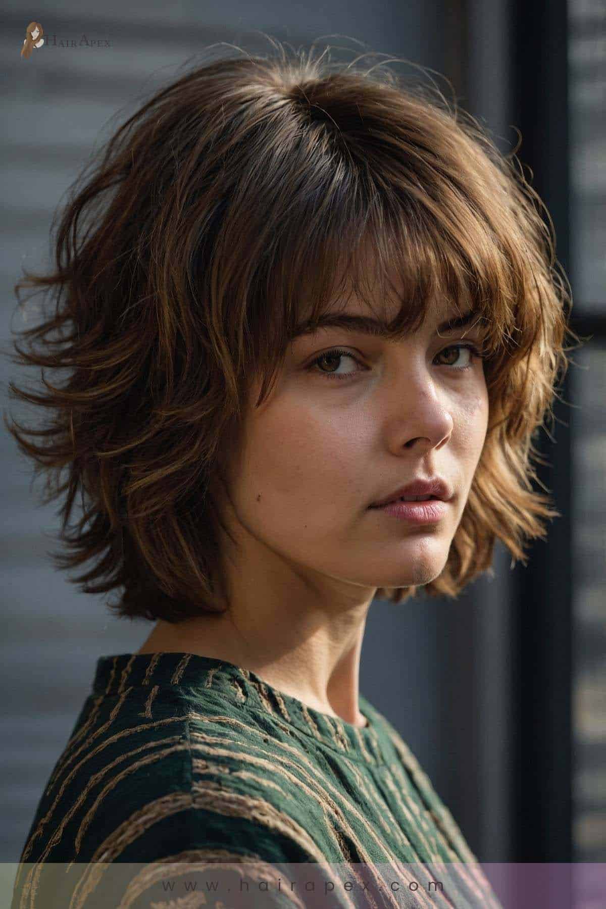 medium length haircut unstyled 3