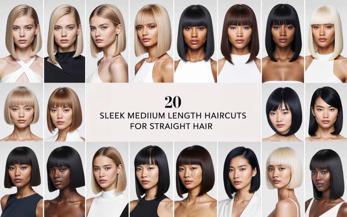 20 Sleek Medium Length Haircuts For Straight Hair