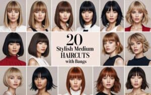 20 Stylish Medium Length Haircuts With Bangs