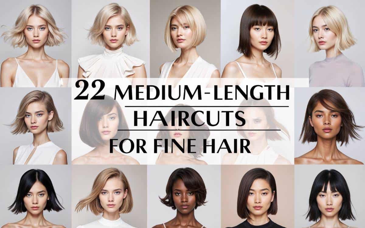 22 Medium Length Haircuts For Fine Hair