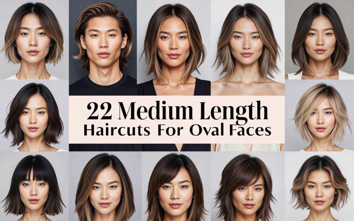 22 Medium Length Haircuts For Oval Faces