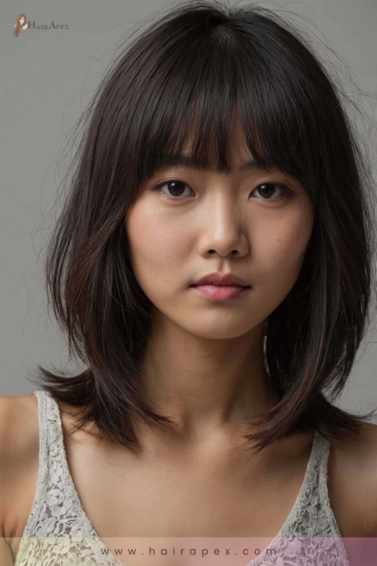 medium length haircut Asian 47