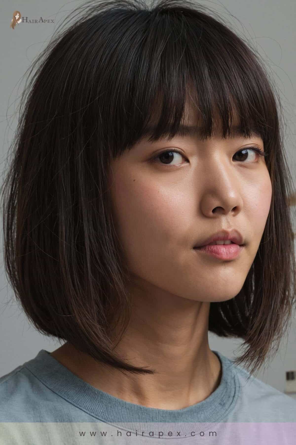 medium length haircut Asian 48