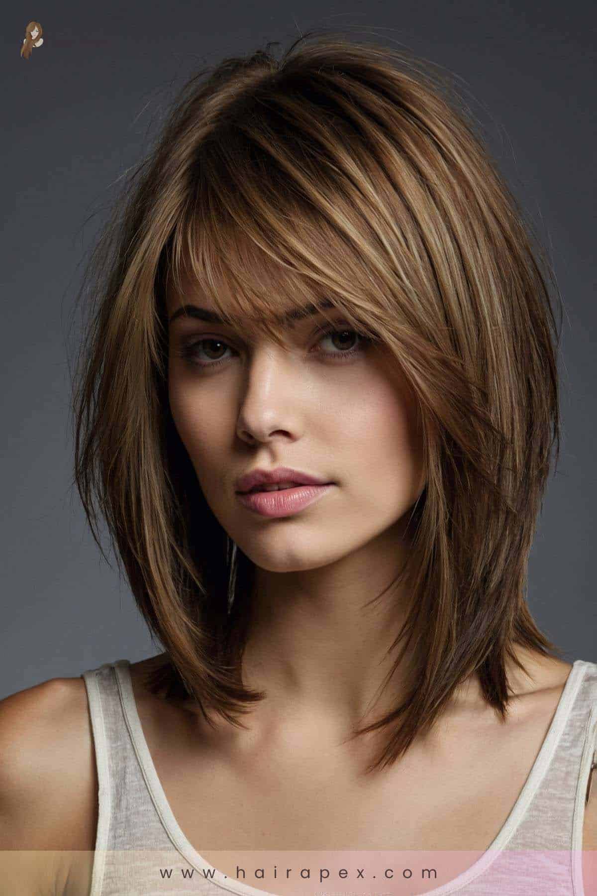 medium length haircut for thin hair 7