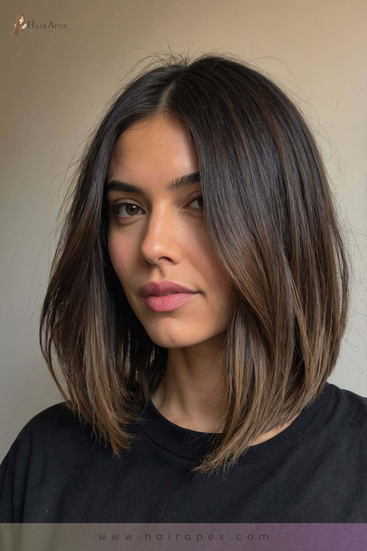 medium length haircut no layers 7