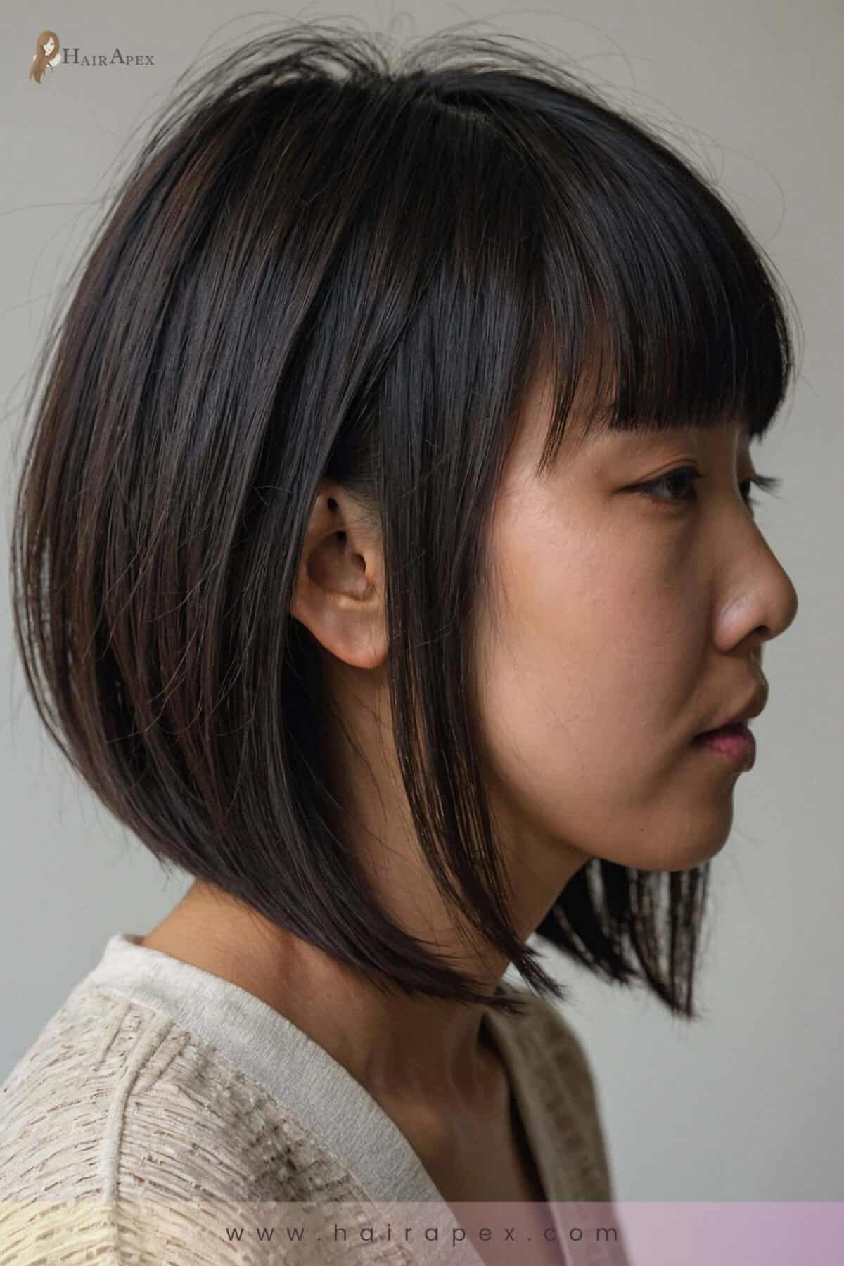 medium length haircut Asian 10