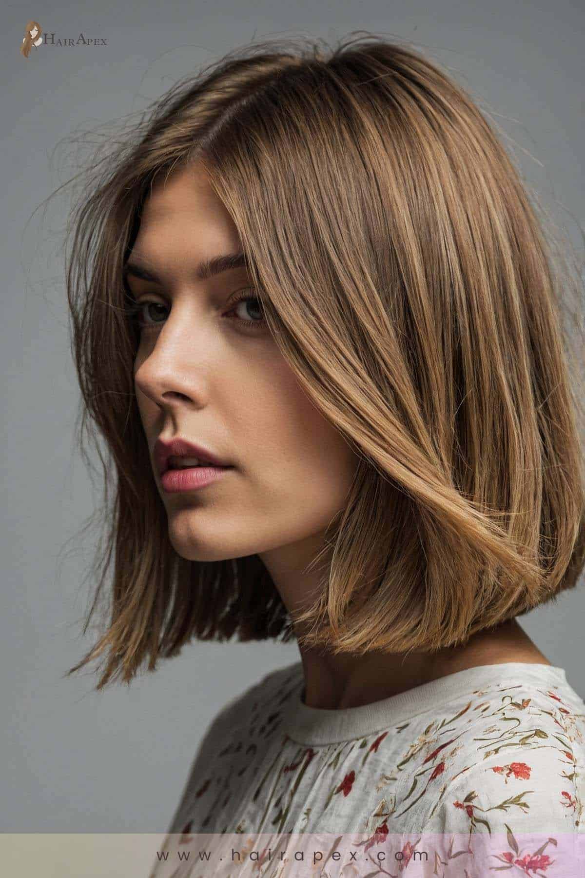 medium length haircut for thin hair 9