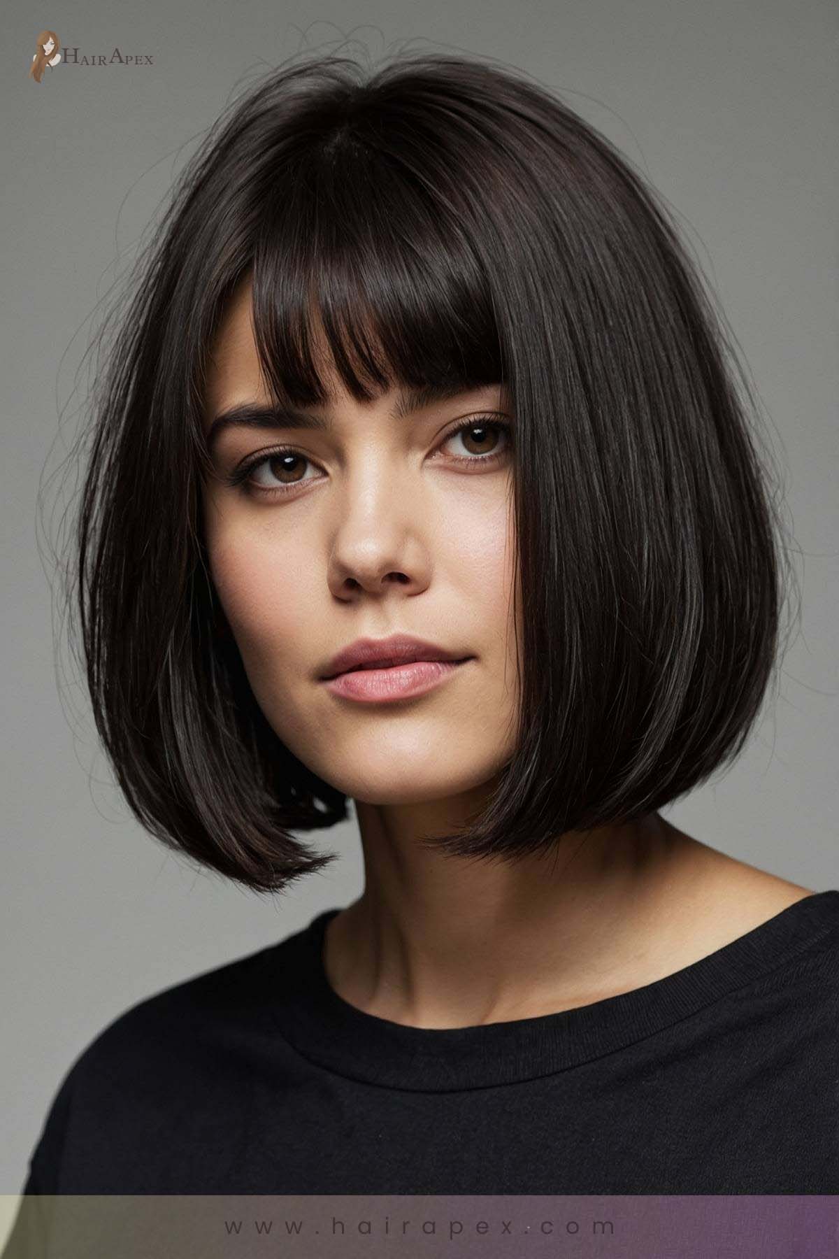 medium length haircut dark hair 11