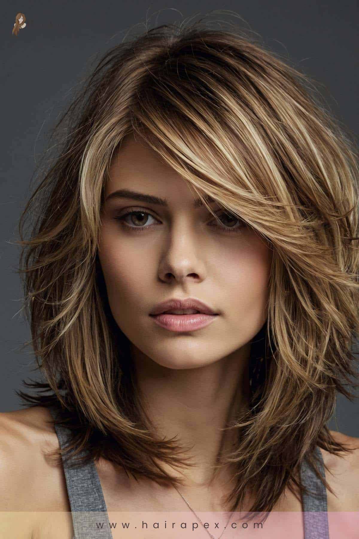 medium length haircut for thin hair 11