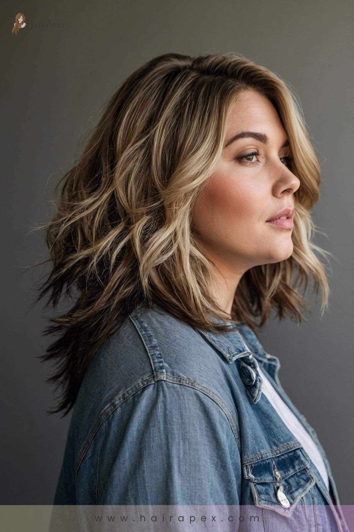 medium length haircut plus size women 14