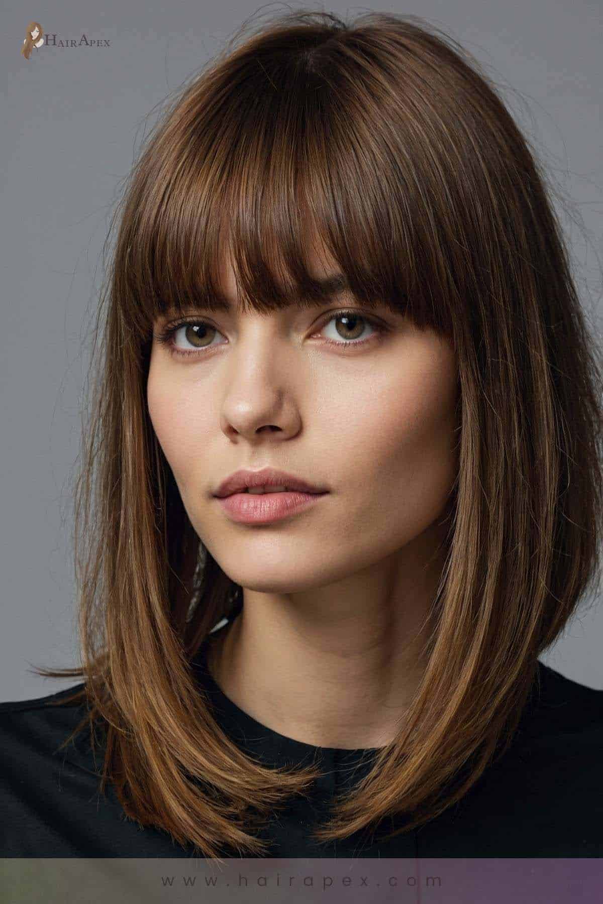 medium length haircut for thin hair 13