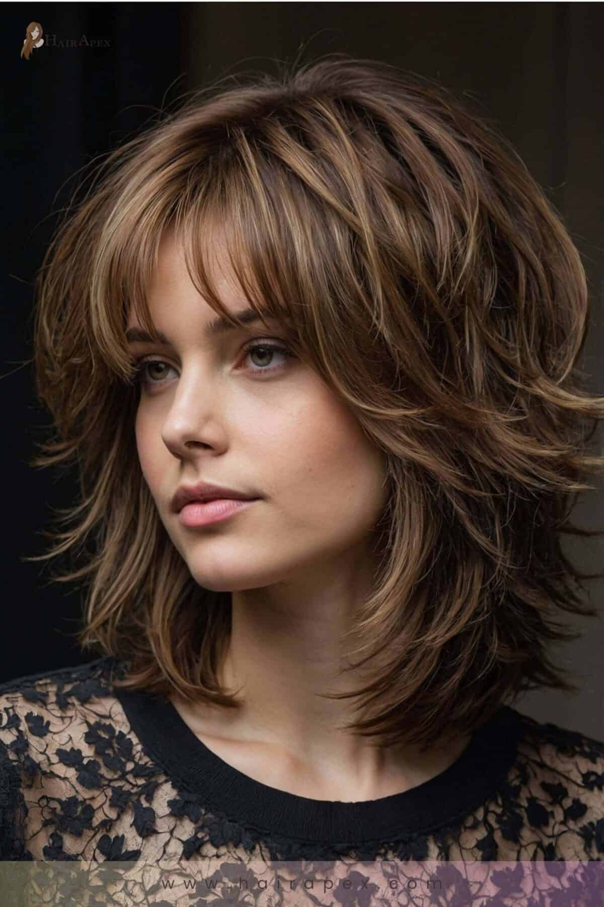 3 Layer Haircut Medium Length 13