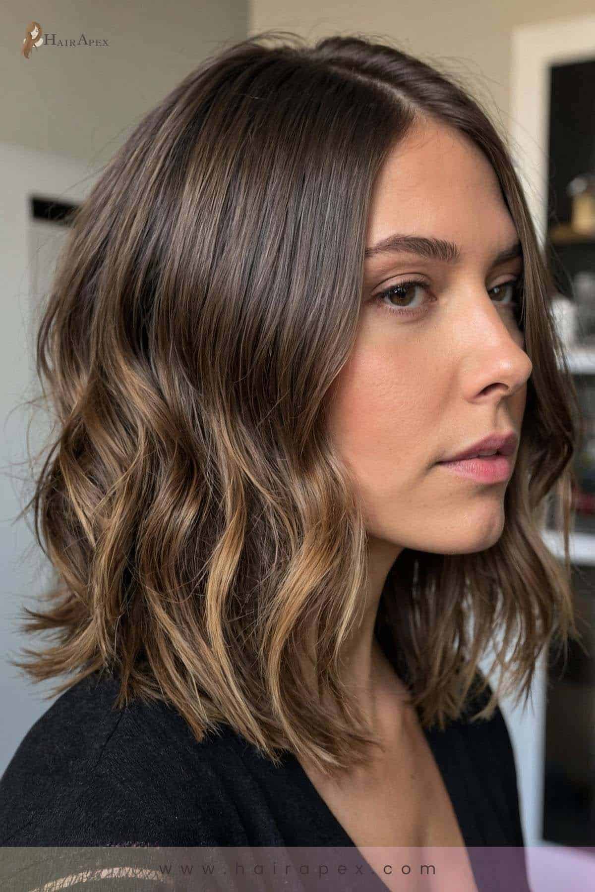 medium length haircut for thin hair 16