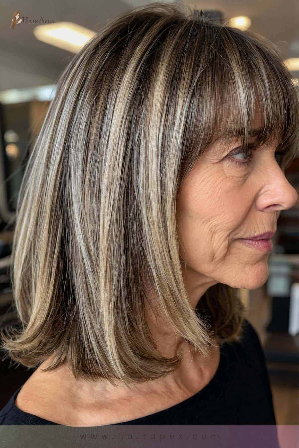 Medium Length Haircut 60 Year Old 16