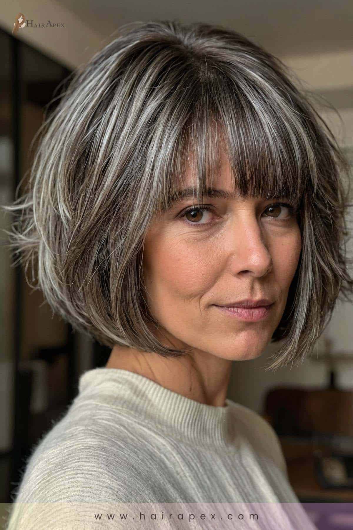 Medium Length Haircut 40 Year Old Woman 17