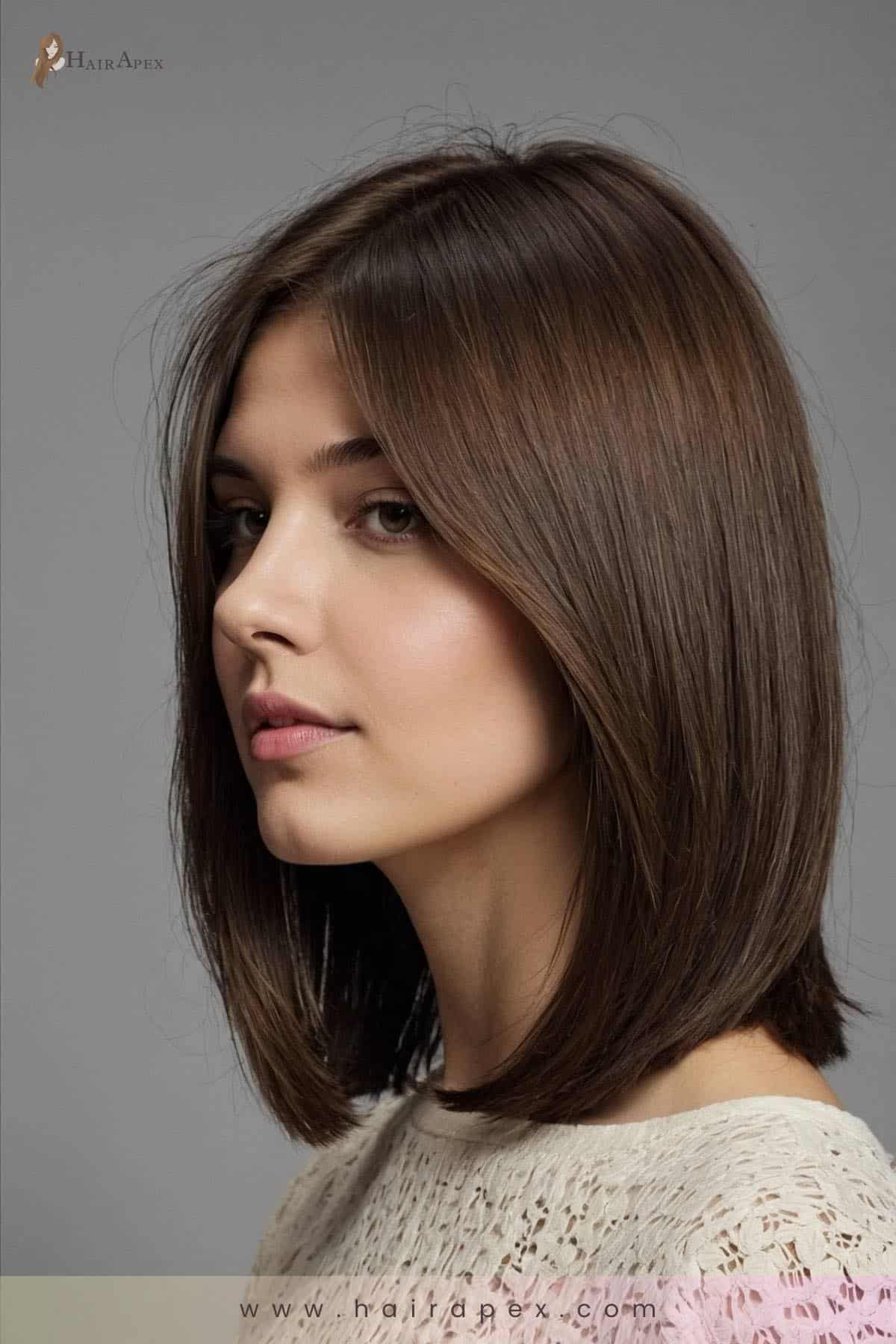 medium length haircut for round faces 20