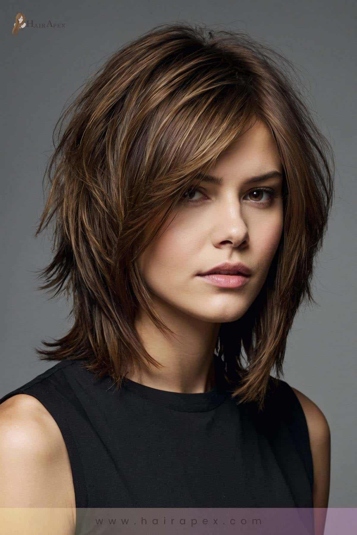 medium length haircut for thick hair 23