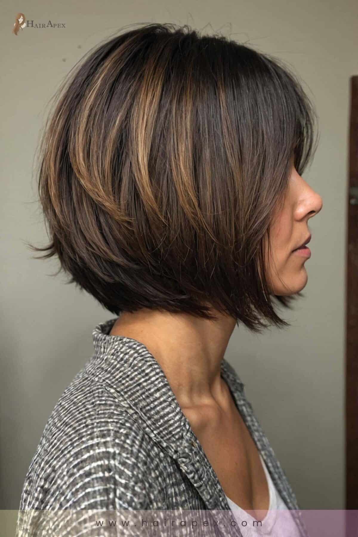 3 Layer Haircut Medium Length 2