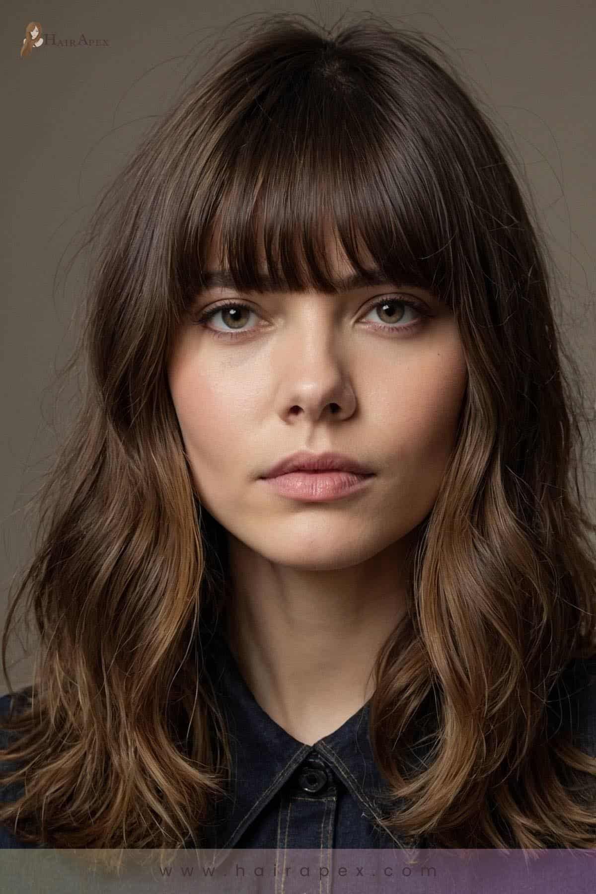 medium length haircut for round faces 7