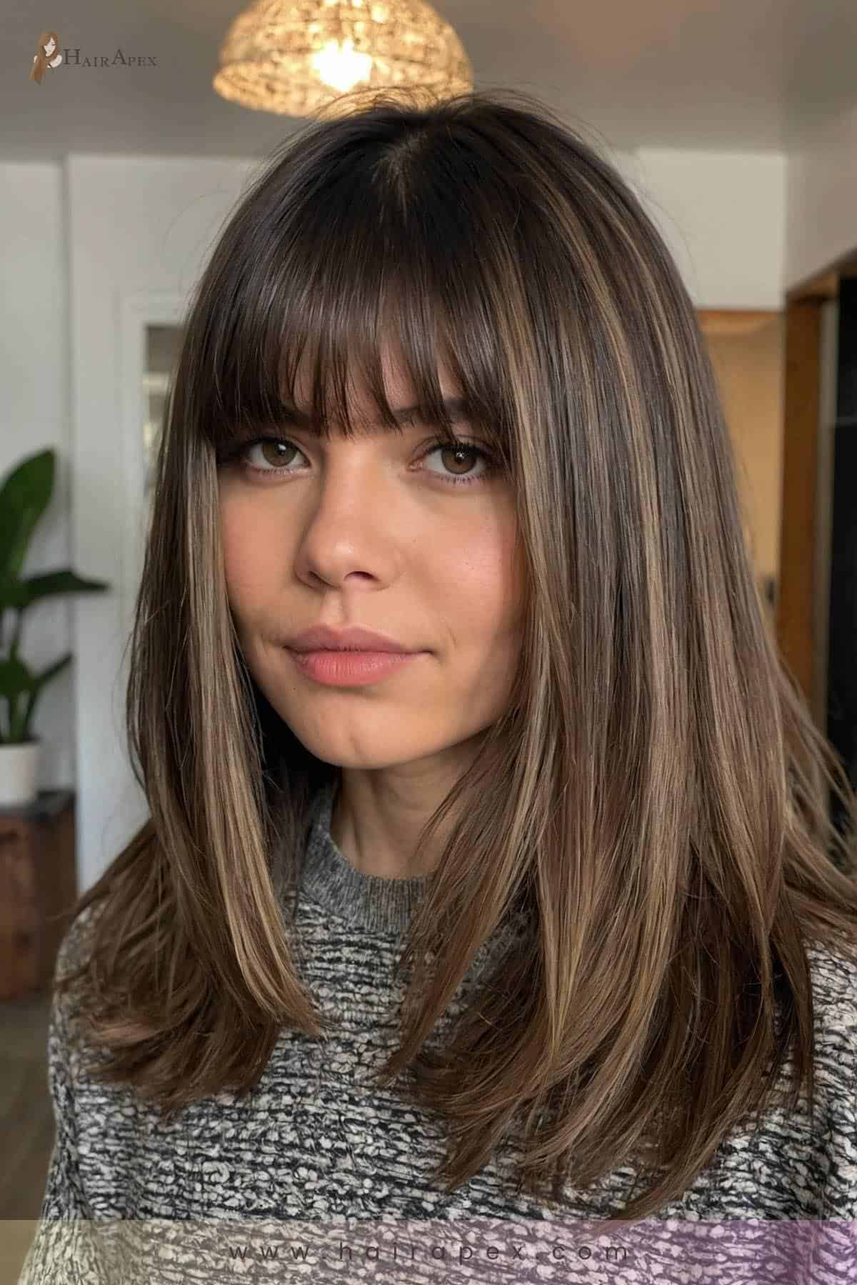 medium length haircut for round faces 8