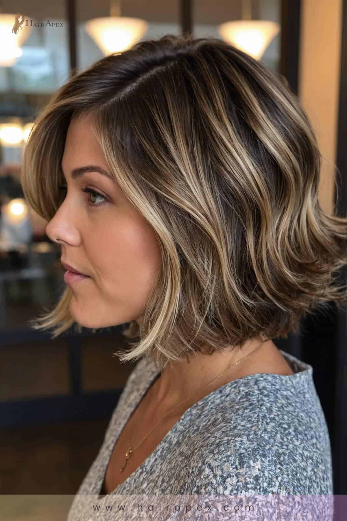 medium length haircut for round faces 18