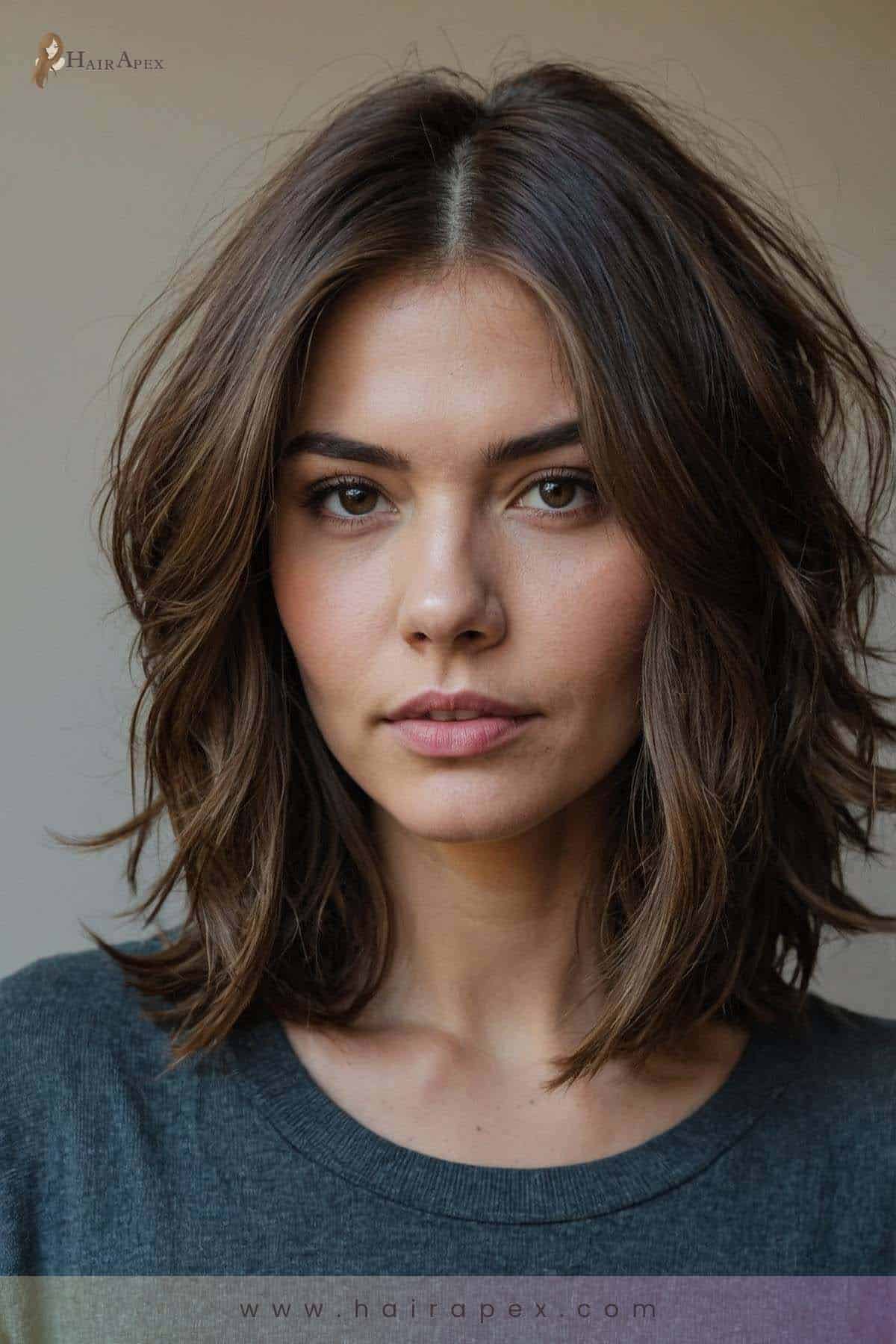 medium length haircut for thick hair 9