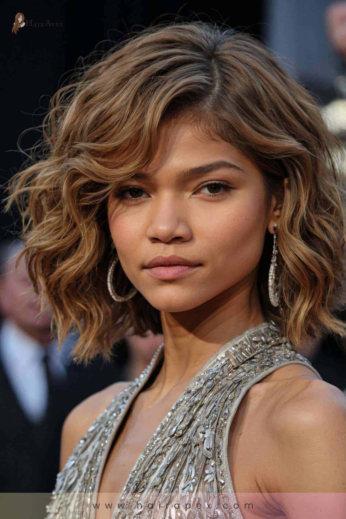 medium length haircut zendaya 9