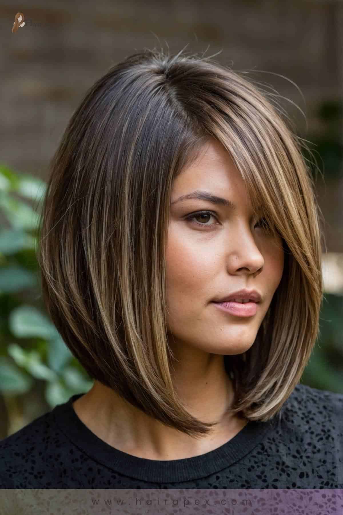 medium length haircut for round faces 32