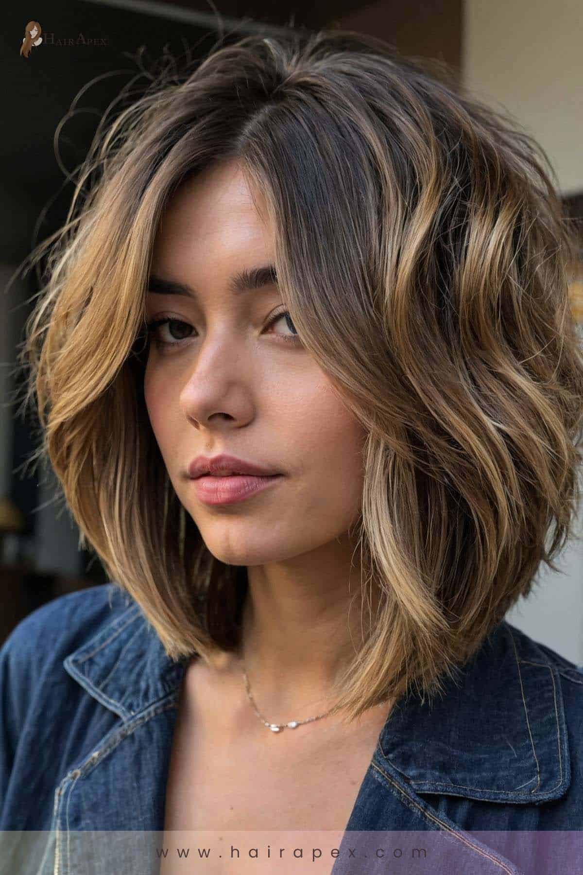 medium length haircut for thick hair 1