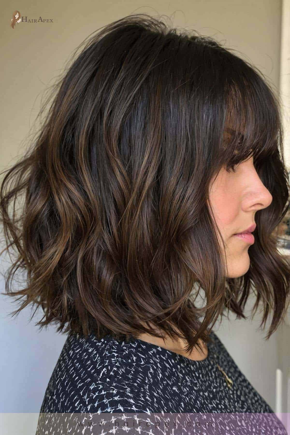 medium length haircut for thick hair 2