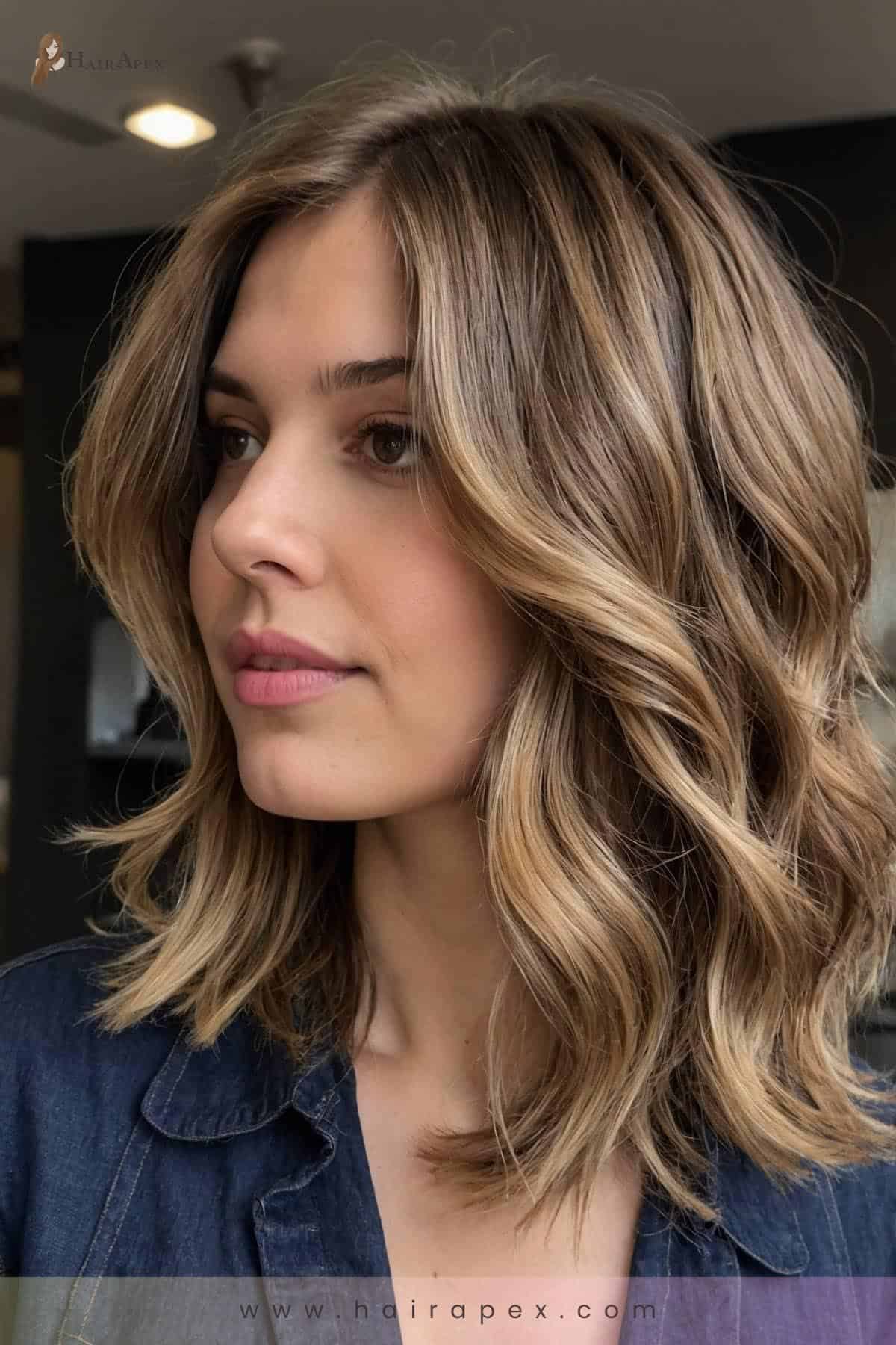 medium length haircut for round faces 25