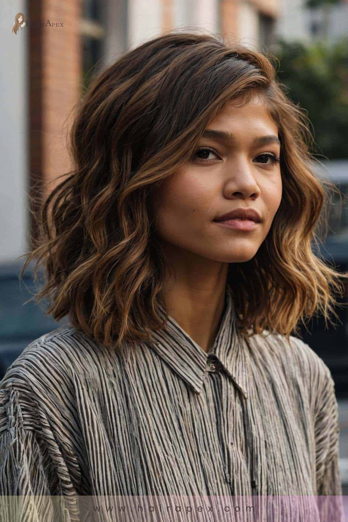 medium length haircut zendaya 25