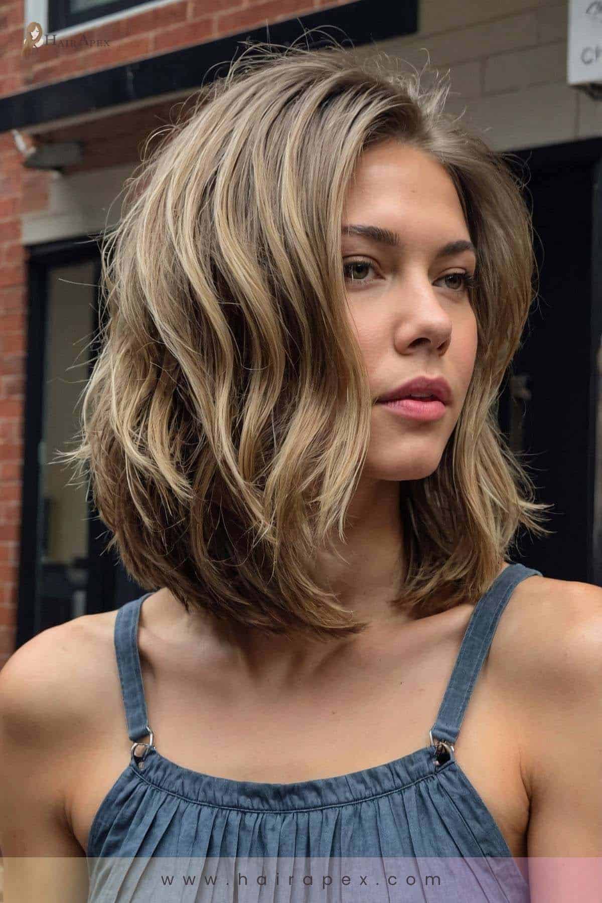 medium length haircut for thick hair 11