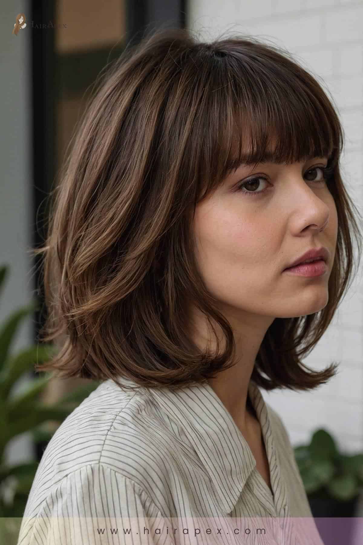 medium length haircut for round faces 3