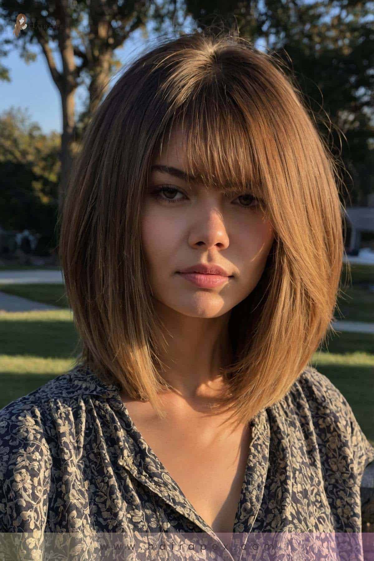 medium length haircut for thick hair 19