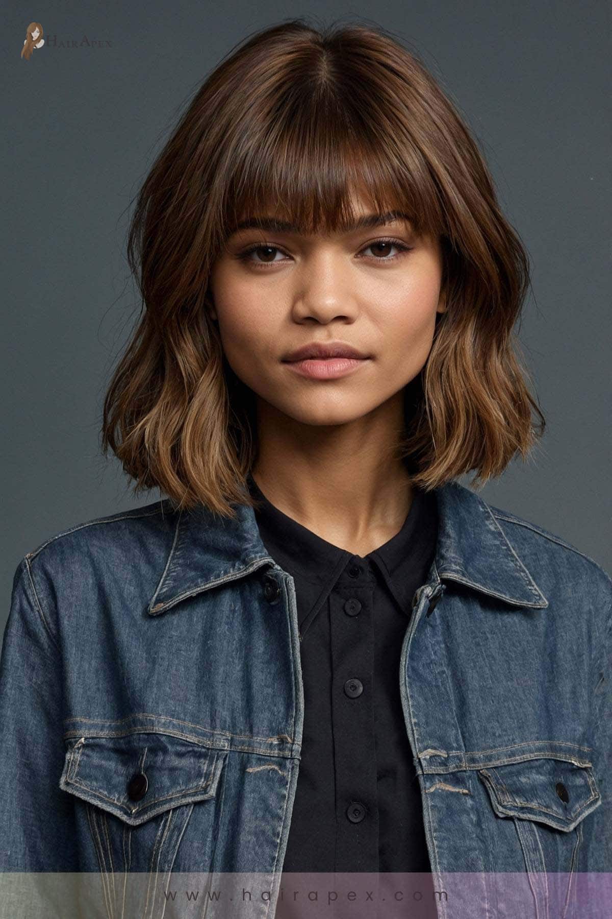 medium length haircut zendaya 21