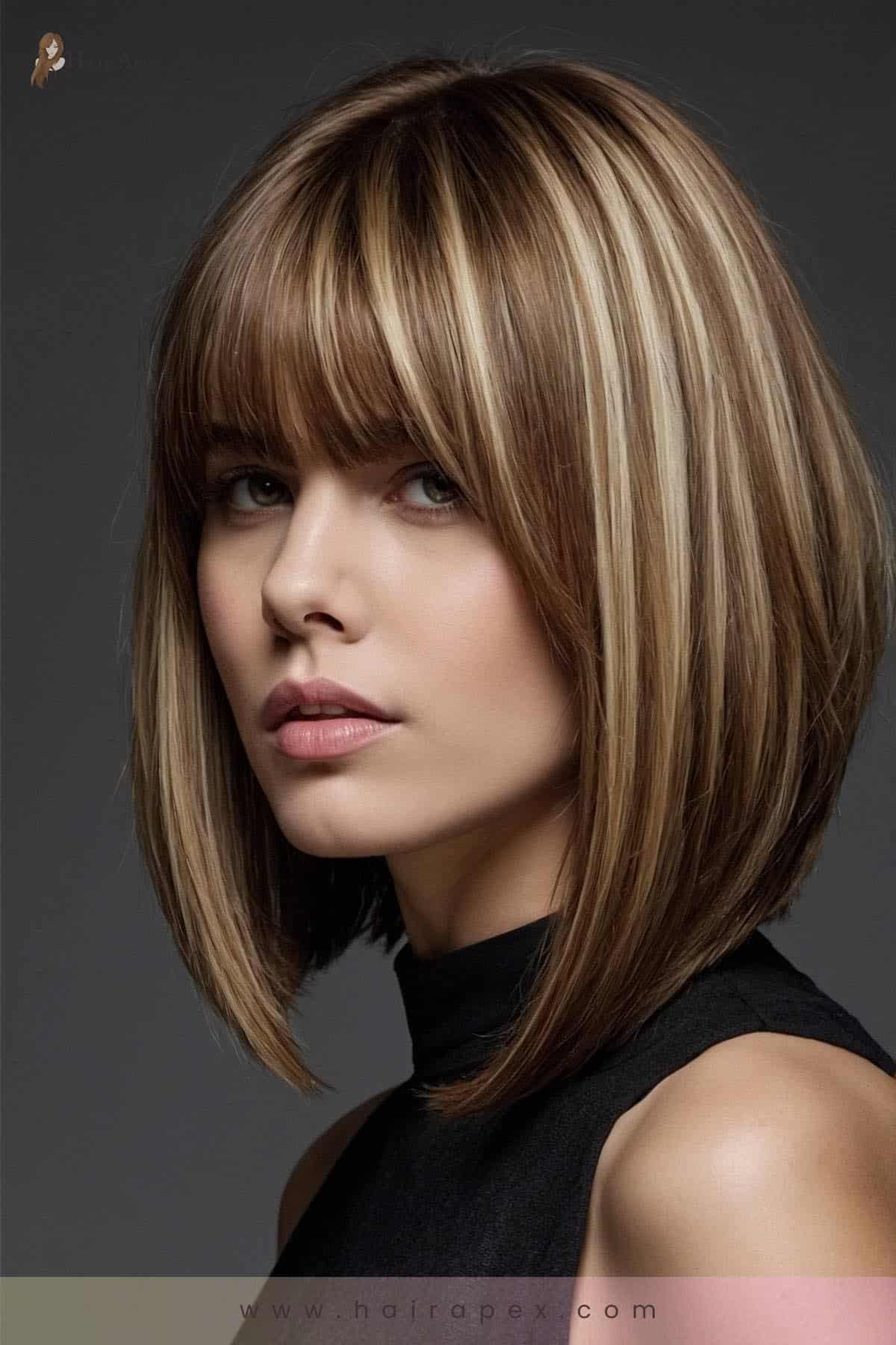 medium length haircut for round faces 35