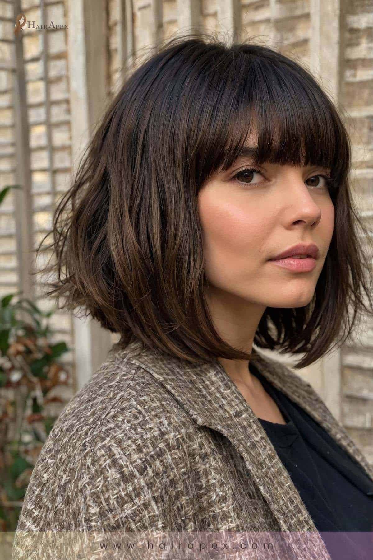 medium length haircut with curtain bangs 44