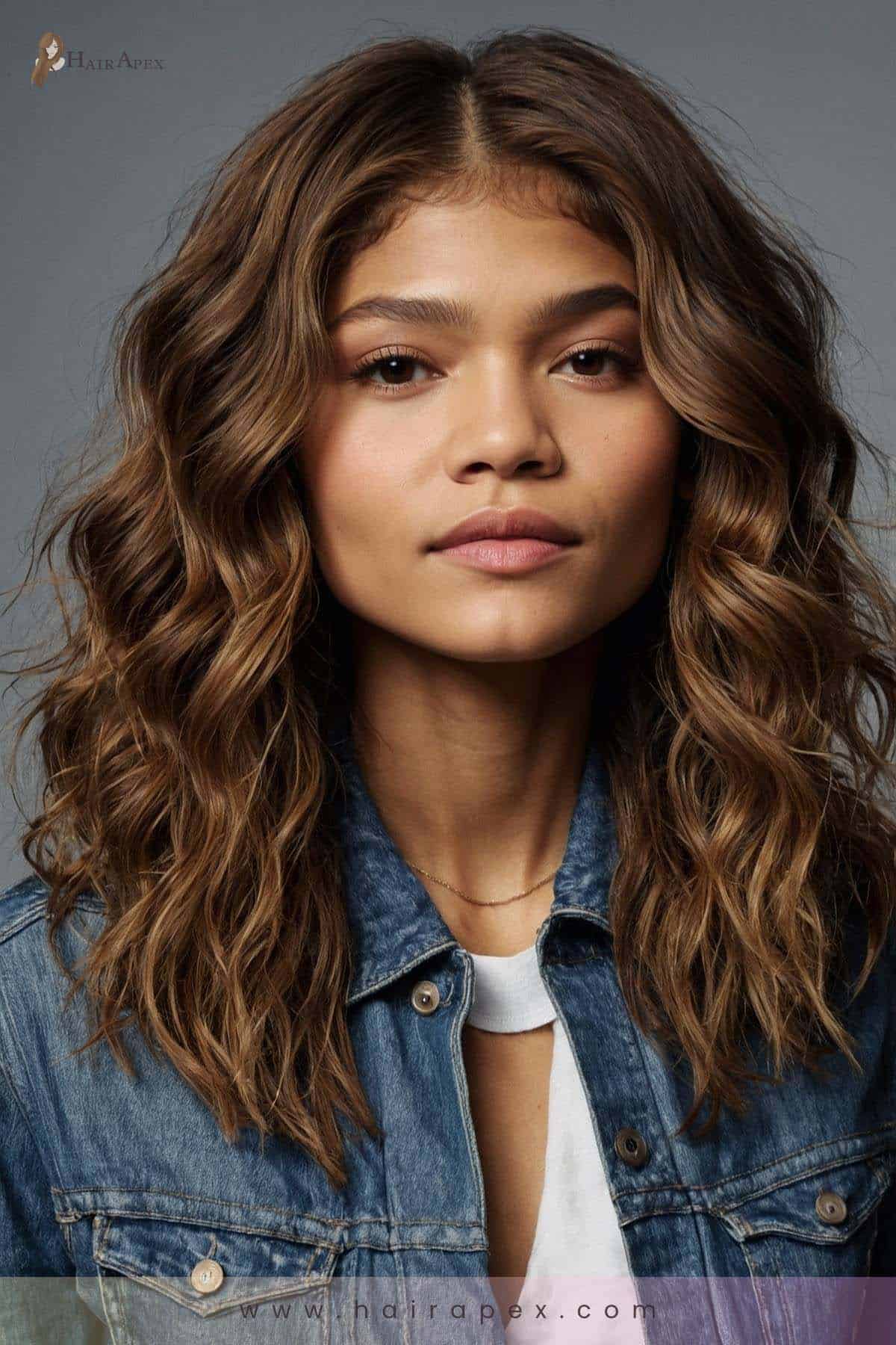 medium length haircut zendaya 1